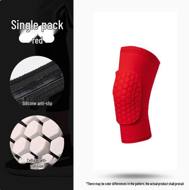 Universal Lycra Honeycomb Knee Pads: Anti-Collision Sports Support for Basketball & Running
