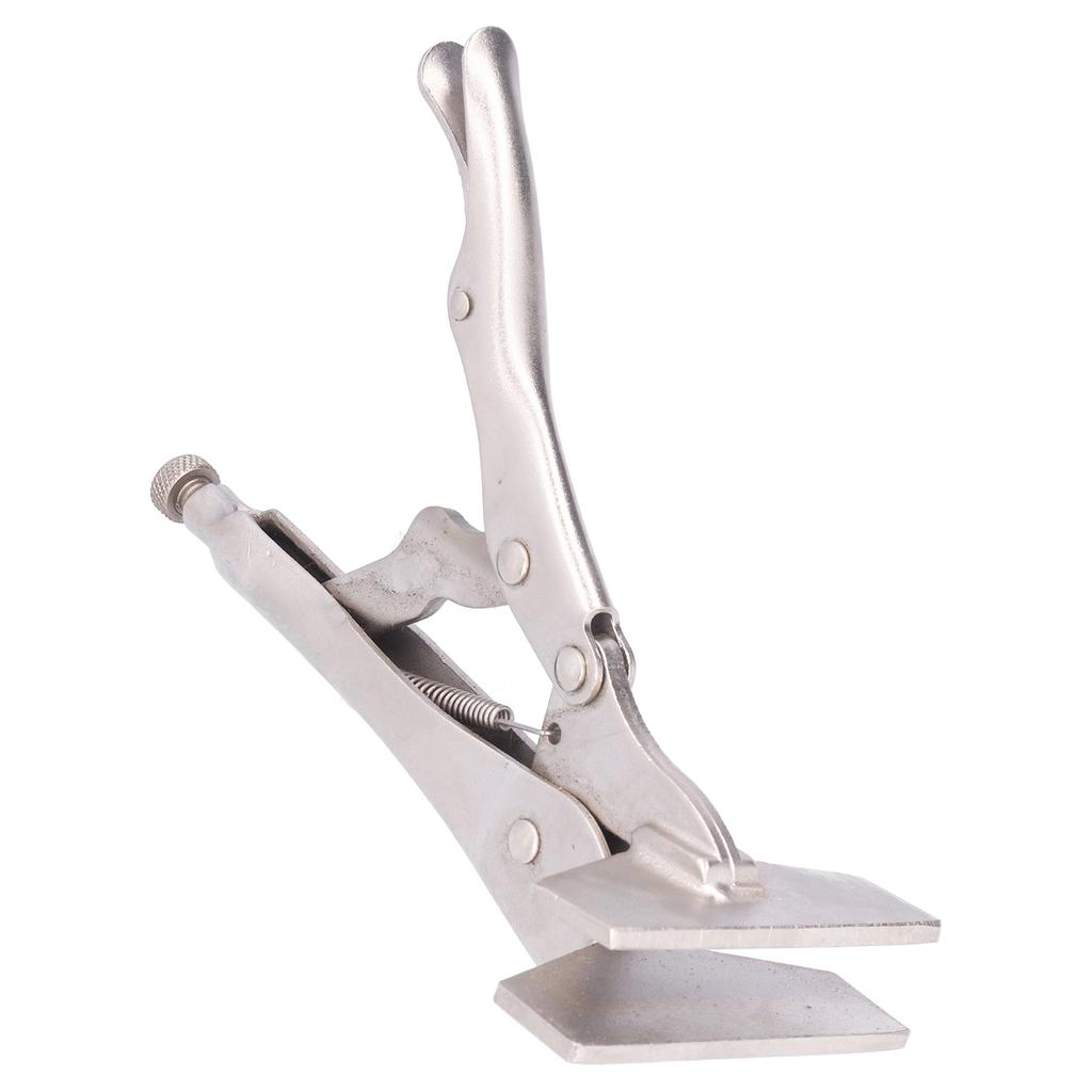 Flat Locking Pliers Steel Adjustable Flat Head Vise Locking Grip Pliers for Connecting Welding Parts10 Inch