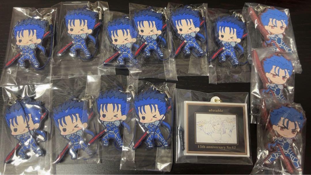 

[USED] Fate/stay Night Lancer Cu Chulainn Rubber Strap Original Art Charm