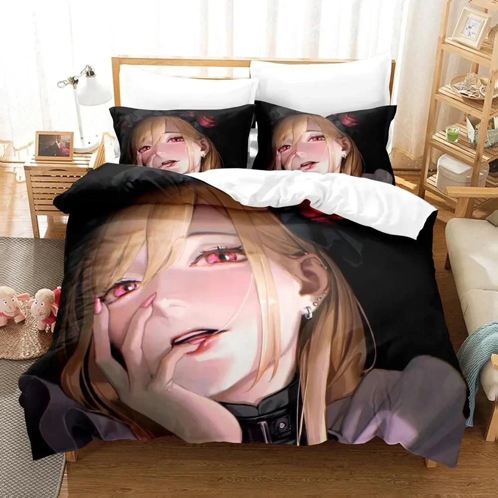 3D Printed My Dress Up Darling Comfortable Duvet Quilt Cover Pillowcase Bedding Set Children Bedroom Decoration Home Textile