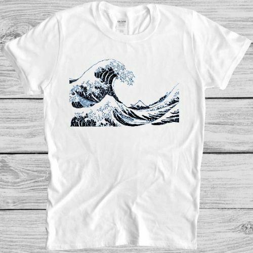 The Great Wave Off Kanagawa T Shirt Retro Hipster Unisex Cool Gift Tee 3012
