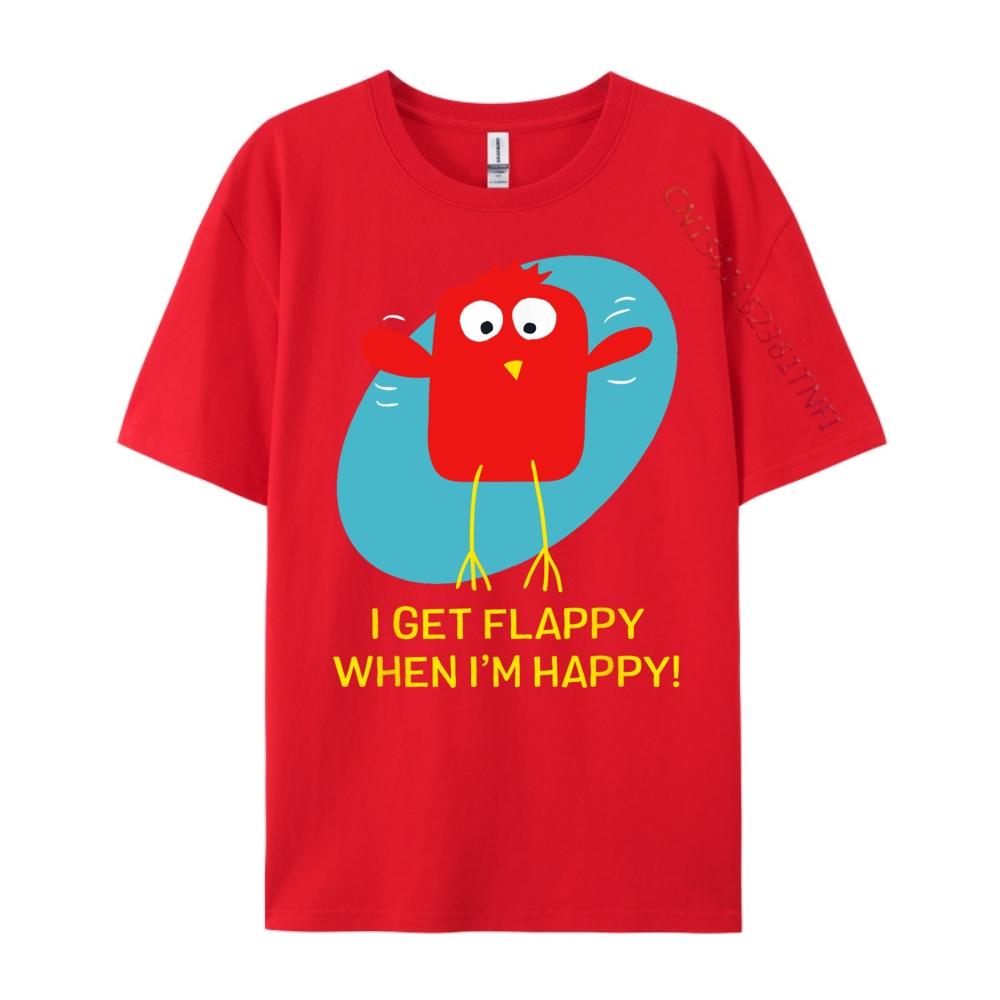 I Get Flappy When Im Happy Funny Autism XS Graphic T Shirts ECOFRIENDLY Band Tshirts Gift S