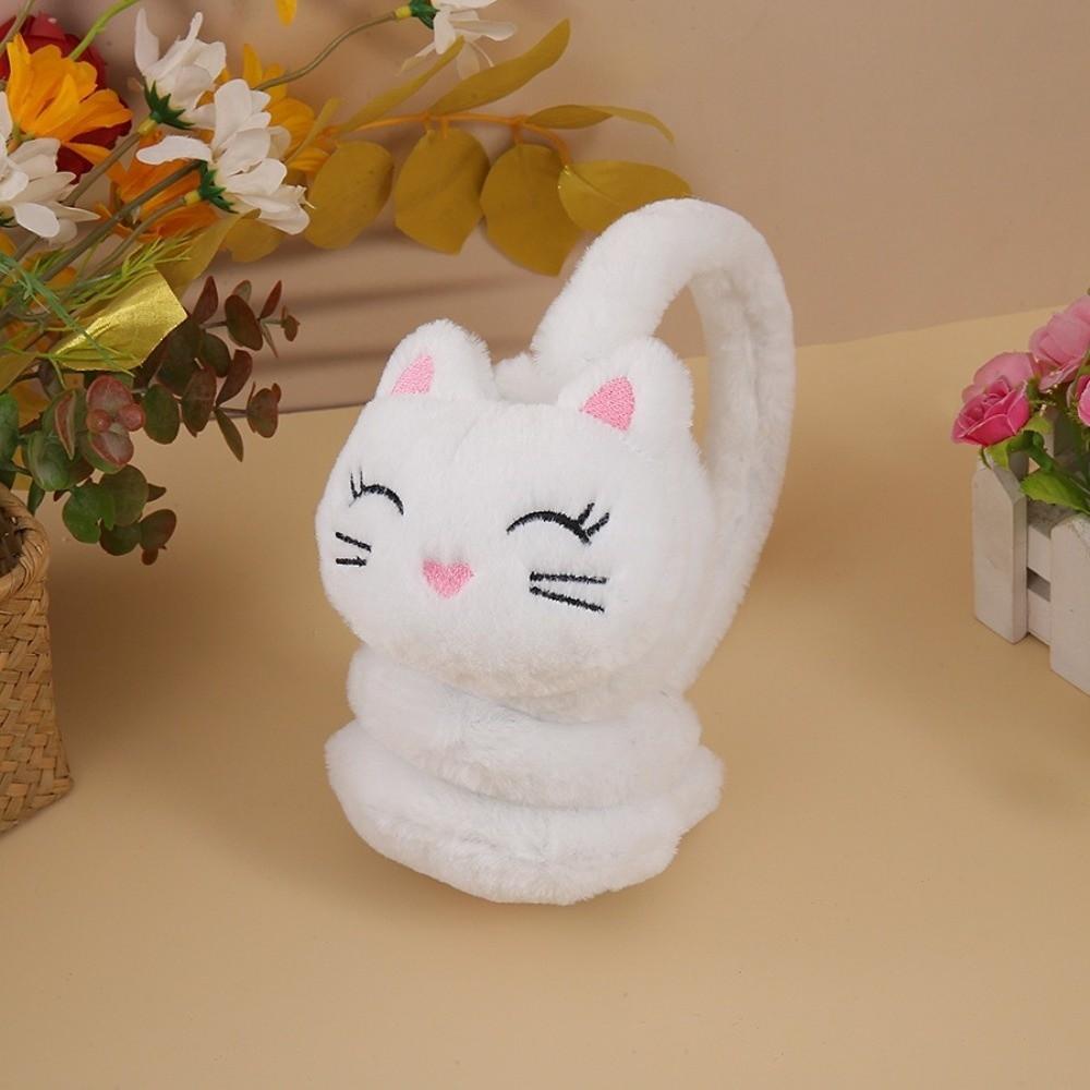 Plush Plush Ear Warmer Cartoon Cat Ear Cover Fashion Winter Earmuffs  Autumn Winter