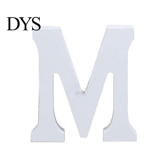 White Wooden Letter Capital Bridal Party Home Shop Name Decor Wedding Favour