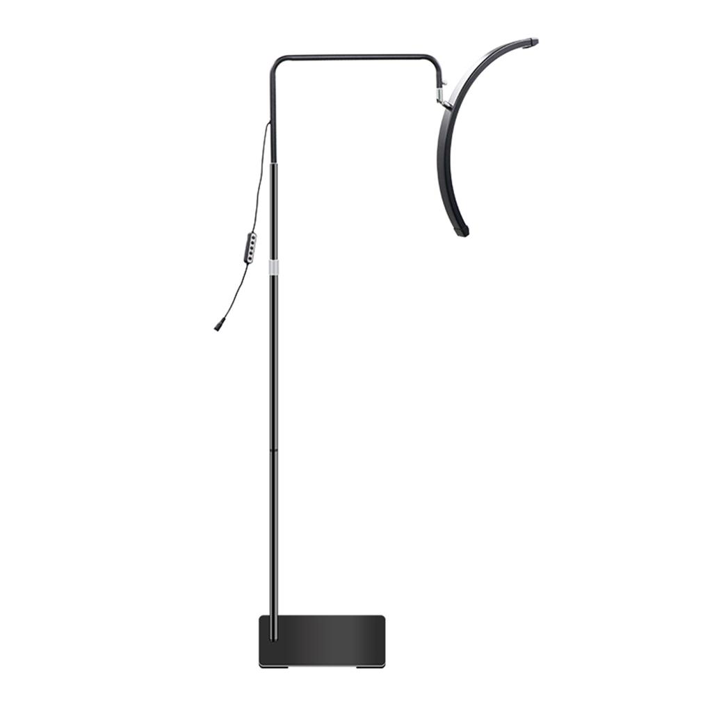 HD M6X Pro 36W Half Moon Light Floor Lamp Fill Light 3200K 5600K Dimmable with 180cm  70.9in Metal Light Stand Phone