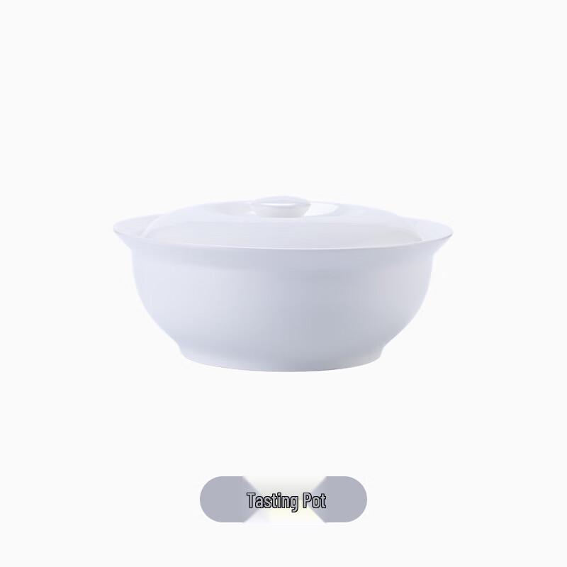 

ZISIZ Jingdezhen Bone China Pure White Stew Pot