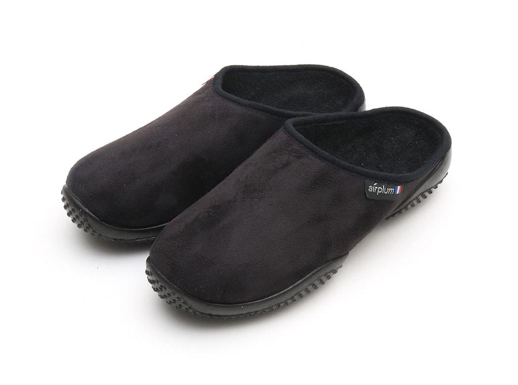 Air Plum SODOPAC Room Shoes for Bamako 2 and Dakar 2 Indoor Made in [Slippers, Shoes, France] (Bamako 37, Black)