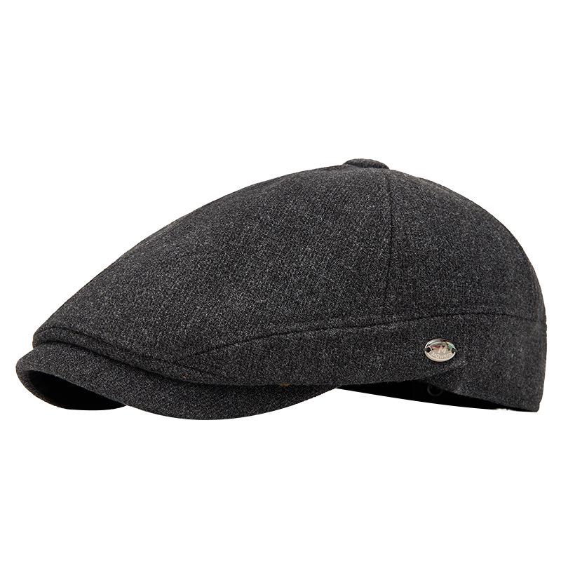 Autumn & Winter Wool Felt Beret: Warm British Retro Flat Cap for Men, Women & Children