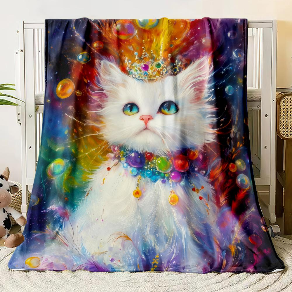 Anime Cute Cartoon Flannel Thin Blanket Bedroom Blanket, Iving Room,sofa Blanket,student Office Nap,camping Trip,children's Gift