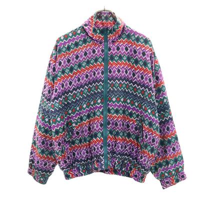 Malcolm flowers 90s Hedvábí Starý Blouson L Zelený a další Dámský Použitý
