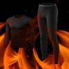 Men's Quick-Dry Basketball Compression Set - Fleece-Lined Long Sleeve Fitness Base Layer