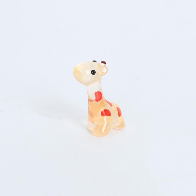 10Pcs Mini Luminous Giraffe Miniatures, Cute Animal Figures For Micro Landscaping Diy Home Decor Models Craft Fairy Ornaments