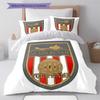 Sunderland Association Football Club Custom Name Pattern Bedding Quilt Set Quilt Cover Pillowcase Home Birthday Gift(1 * Duvet Cover + 2 * Pillowcase,