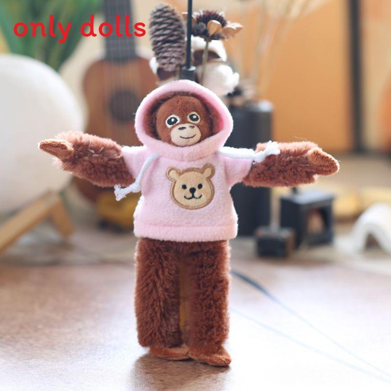 Plush Monkey Keychain With Soft Cotton Filling For Kids And Collectors