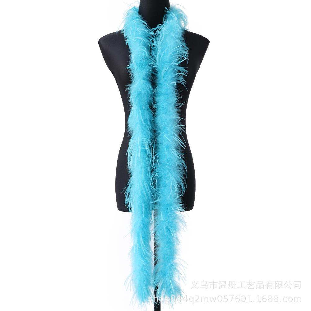 South African Ostrich Hair Top Performance Dress Raw Material Feather Top Diy Hat Scarf Down 2 Meters