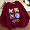 Children's Loose Demon Slayer Hoodie, Spring and Autumn Boys' and Girls' Casual Round-neck Coat