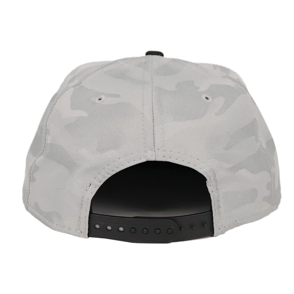 New Era 9FIFTY Snapback Baseball Solid Men's Cap, Camo, Black/Gray, NE407... [Used]
