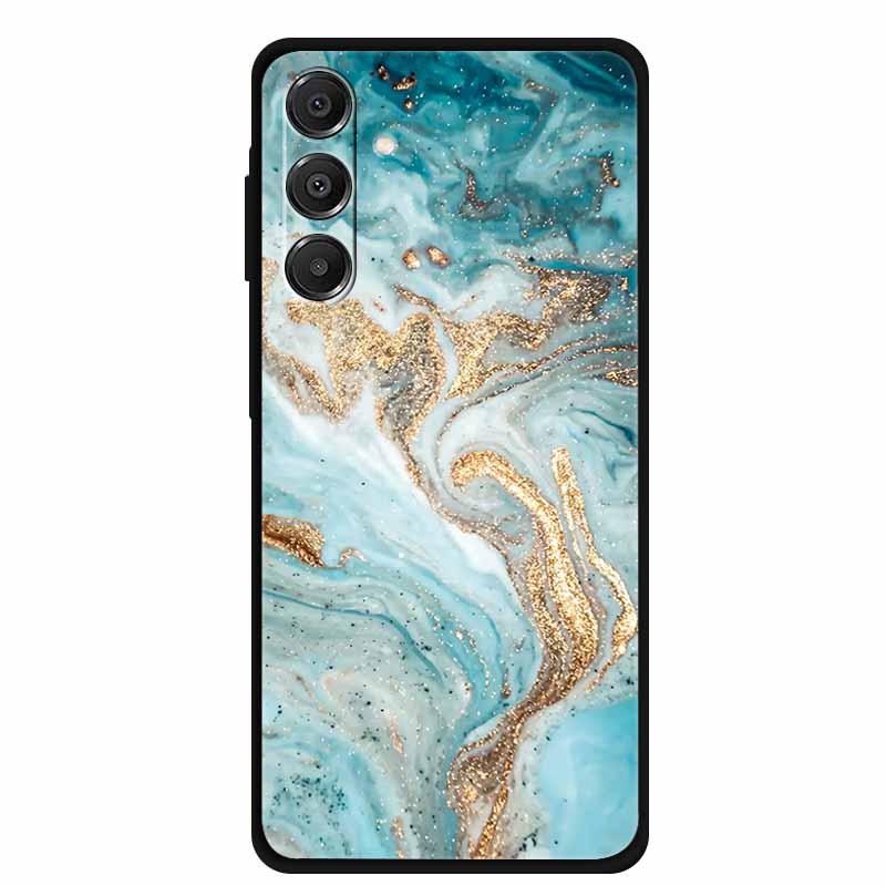 For Samsung Galaxy A14 A15 A16 5G Case Marble Soft TPU Phone Back Cover For Samsung A14 A15 4G Shockproof Silicone Painted Coque