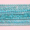 1 Strand 38CM Blue Turquoises Stone Chain Charm Beads Chain DIY Bracelet Necklace Jewelry Making