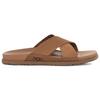 UGG Wainscott Two-Layer Leather Cross-Band Comfortable Slippers Men slippers Chestnut 1124902-CHE