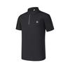 Golf Series Breathable Sun Protection Durable Short Sleeve Polo Shirt Men Tops Deep-Black A11M425148F-BK