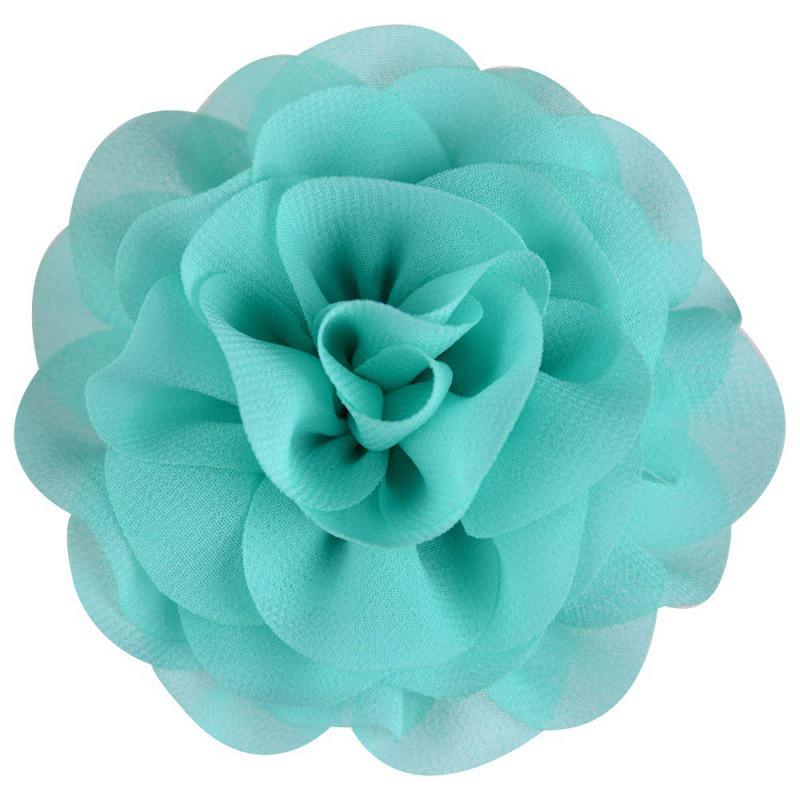 8cm Handmade Pearl Chiffon Rose Flower for Shoes, Hats, Clothing, and Headwear Accessories