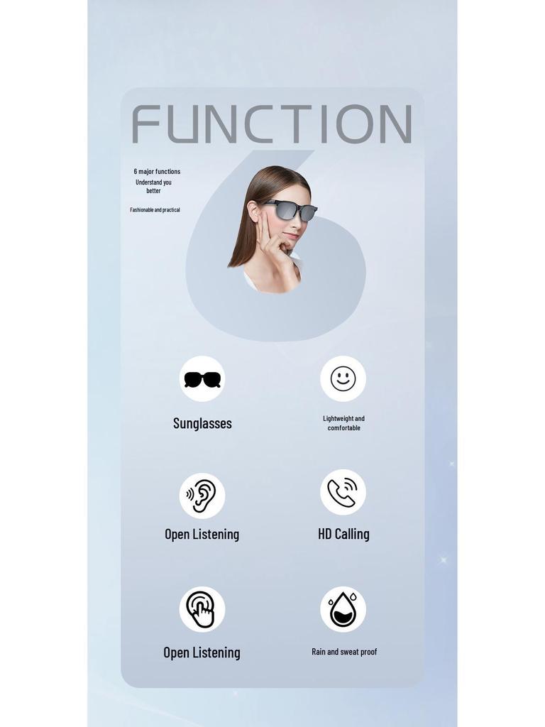 XG88Pro Bezdrátové Bluetooth Chytré brýle - Stereo sluchátka s otevřeným uchem pro cyklistiku a sport