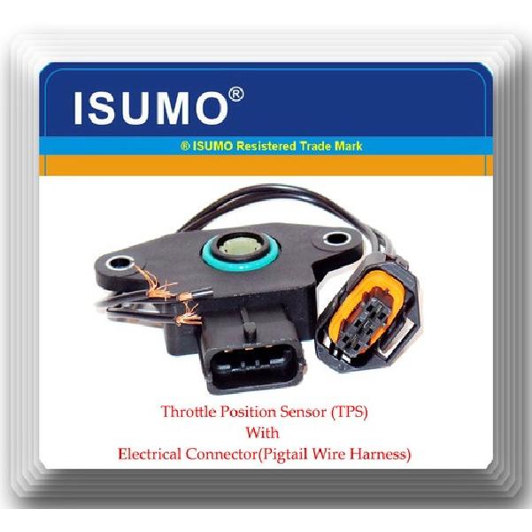 Throttle Position Sensor W/Electrical Connector(TPS) Fits:Dodge Hyundai Kia Saab