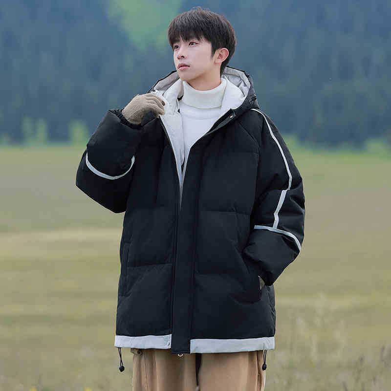 American cotton-padded clothes men's new loose cold-proof and warm cotton-padded jackets in winter, piled and thickened cotton-padded jackets