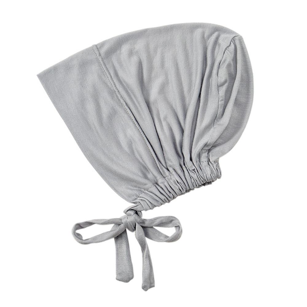 Solid Color Modal Headscarf Soft Modal Hijab Caps Inner Cap Islamic Underscarf  Islamic Headwear