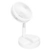 Ventilator de podea USB cu 4 viteze, pliabil, retractabil, reîncărcabil, cu înălțime reglabilă, 45dB silențios, pentru birou, masă