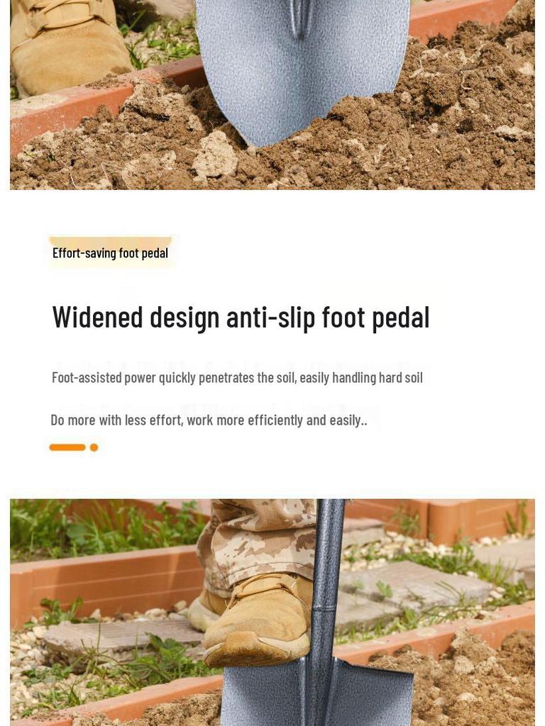 את חפירה מפלדה מקשה אחת: כלי גינון וחפירה חיצוני לשתילת עצים וירקות