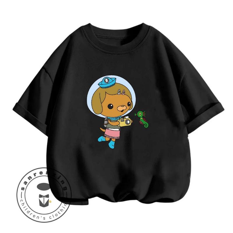 Octonauts 2026 Trendy Crew Neck Tshirt 3-14Y Boys Girls Summer Cute Kawaii Cartoon Street Hot Outdoor Casual Cozy