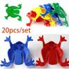 20 pz Rane Saltellanti Monocolore in Plastica, Rane Rimbalzanti, Giocattolo Educativo per Bambini, Regalo per Feste per Bambini, Compleanno