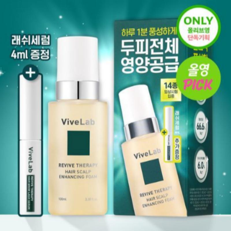

ViveLab Revive Hair Scalp Enhancing Foam 100ml + Lash Serum 4ml Set