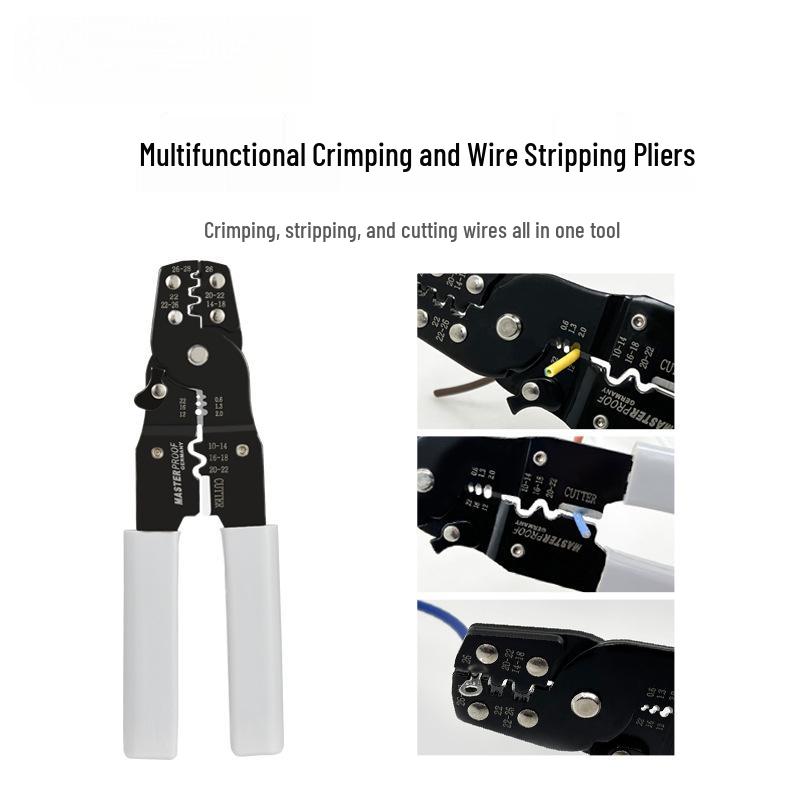 Germany Mester Multifunctional Electrician Wire Stripper, Crimper, and Cutter Tool