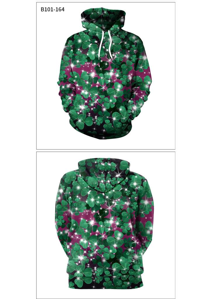 Women's St. Patrick's Day Festival Green Hoodie with Hat Style
