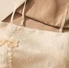 Women's Retro Chinese Jacquard Satin Camisole Vest with Frog Buttons - Slim Fit for Summer 2026