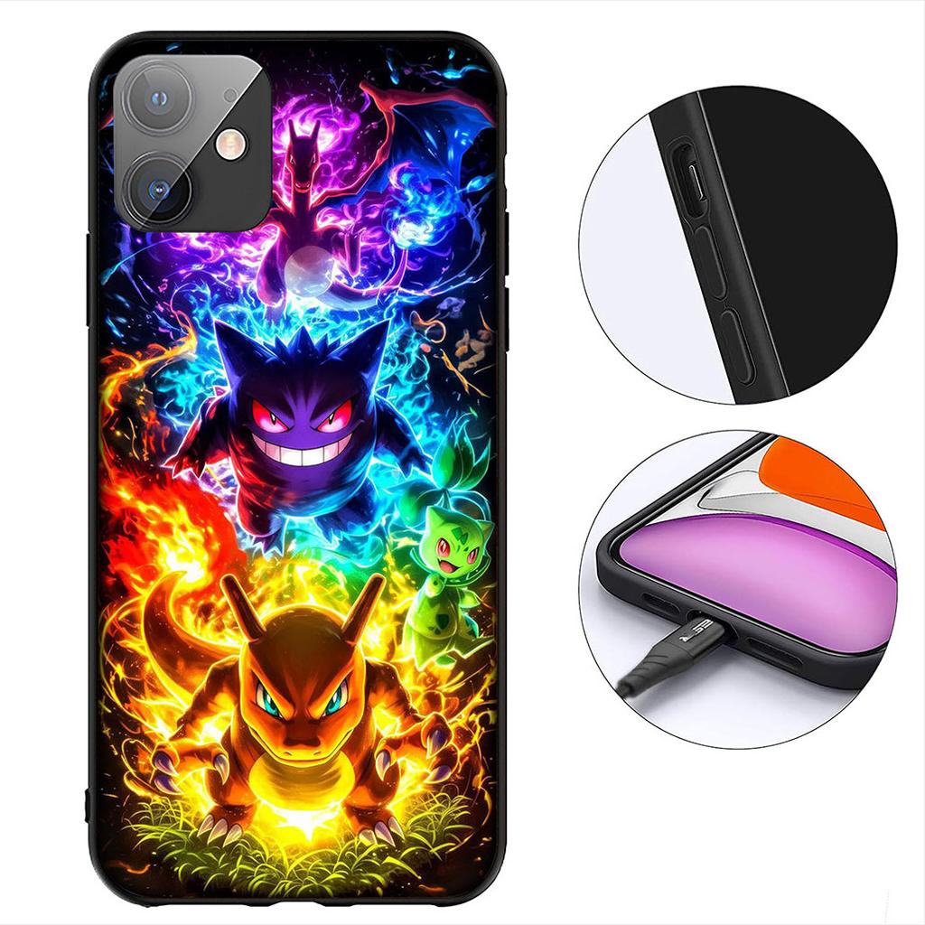 P-Pokemons GO P-Pikachus Gengar Cover for Motorola Moto G86 G14 G35 G34 G45 G55 G67 G75 G85 G24 G15 G54 G57 Power Phone Case