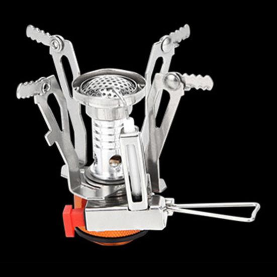 Portable Stove Retractable Feet Design High-Power Durable High Temperature Resistant Strong Load Bearing Fire Heater Blue Flame Outdoor Folding Mini