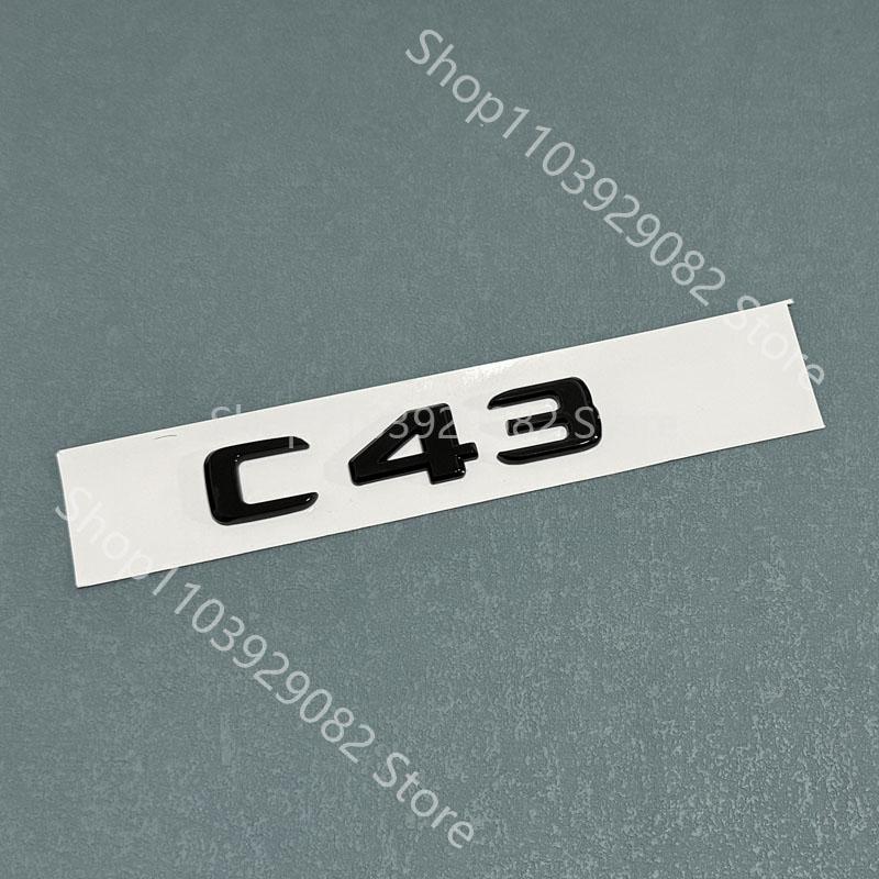 Chrome Black Fender Badges TURBO ELECTRIFIDE for Mercedes Benz W206 C43 C43s C53 C53s C63 C63s AMG Both Sides Emblems