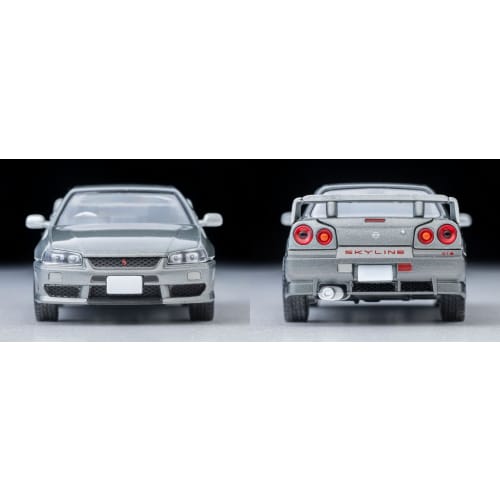TOMYTEC Tomica Limited Vintage Neo 1/64 Scale LV-N353a Nissan Skyline 2-Door Sports Coupe 25GT TURBO with Optional Parts, Silver, 2000 Model, Finished