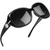 Joopin Polarized Sunglasses with UV400 Protection for and Fishing Women's Driving, Sports, Hiking, (Black)