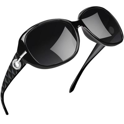 Lunettes de soleil polarisées Joopin avec protection UV400 pour la pêche, la conduite, le sport, la randonnée pour femmes, (Noir)