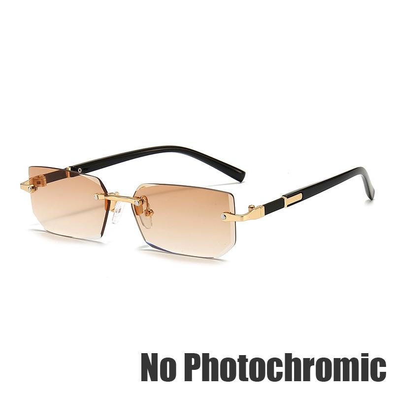 Y2K Women's Retro Square Frame Glasses for Girls Japanese Harajuku Glass Eyewear Rimless Computer Anti-blue Eyeglasses