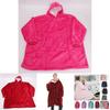 Warm And Cozy Oversized Blanket Hoodie For Adults And Kids With Giant Pocket