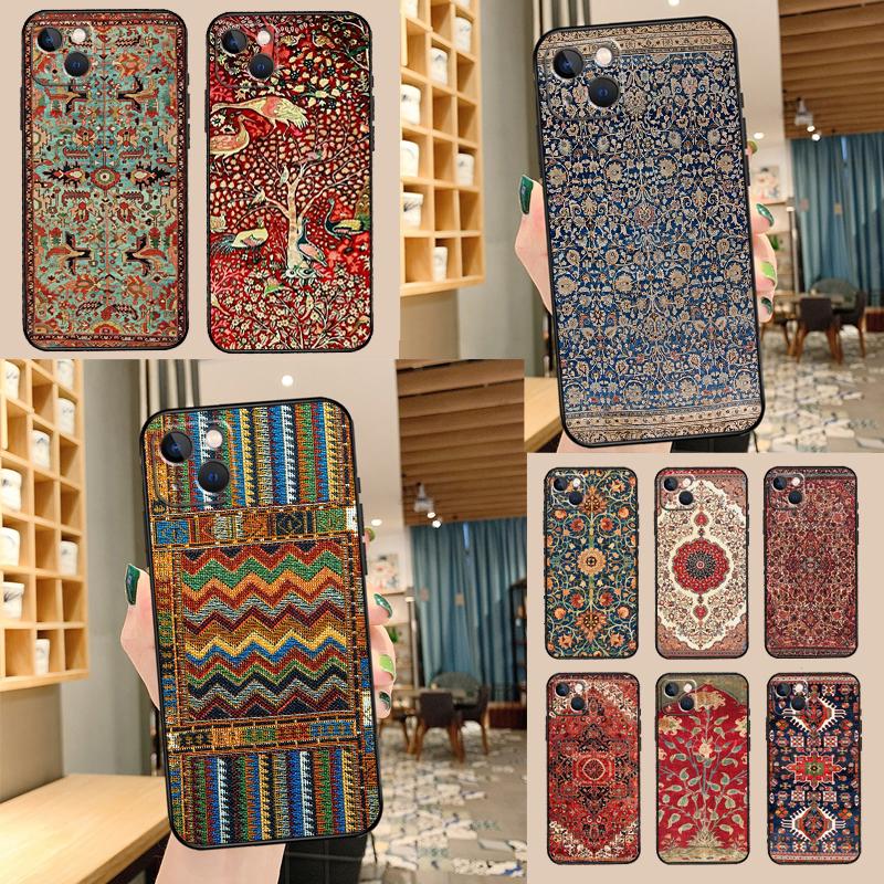 Persian Carpet Floral Pattern Case For OnePlus 13R 12R 10R 13T 10T 11 12 13 15 OnePlus Nord 5 CE 2 3 4 Lite N20 N30 Cover