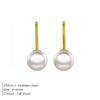 EMANCO Freshwater Pearl Earrings Stainless Steel Women's Jewelry Chain Drop Pierced Earrings Pearl Jewelry Set Gift Wholesale