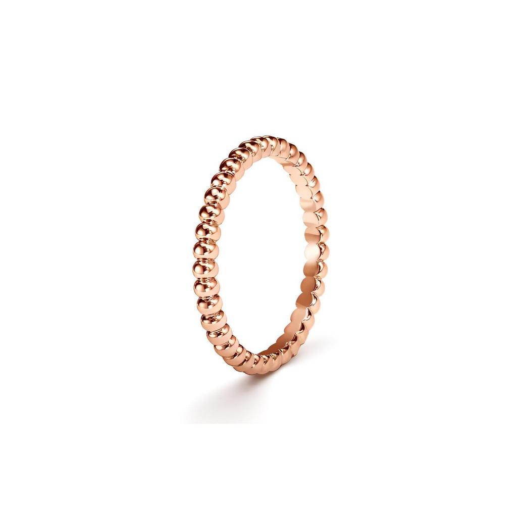 Van Cleef & Arpels Perlee Collection Small Gold Pearl Ring Women rings Rose-Gold VCARN33000