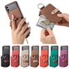 Vertical Zipper Cards Solt Wallet Leather Case for Samsung Z Flip 5 4 3 5G Stand Shockproof Flip5 Purse Ring Holder Pocket Cover